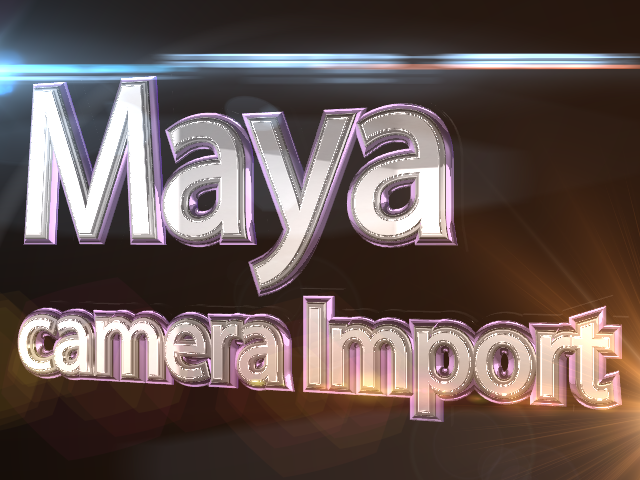 Mayaのカメラ、オブジェクトデータをElement3Dに配置